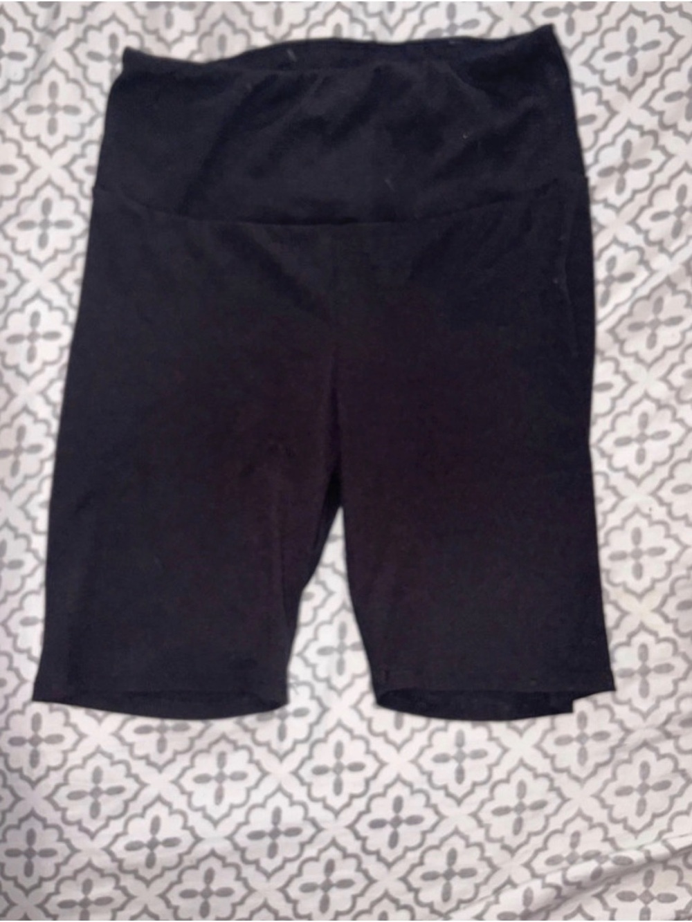 One Step Ahead Black High-Waist Bike Shorts